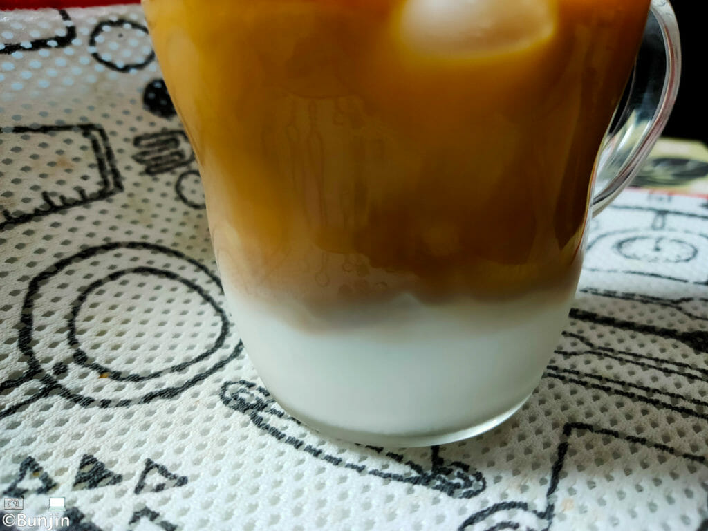 コーヒーとミルクのグラデーション